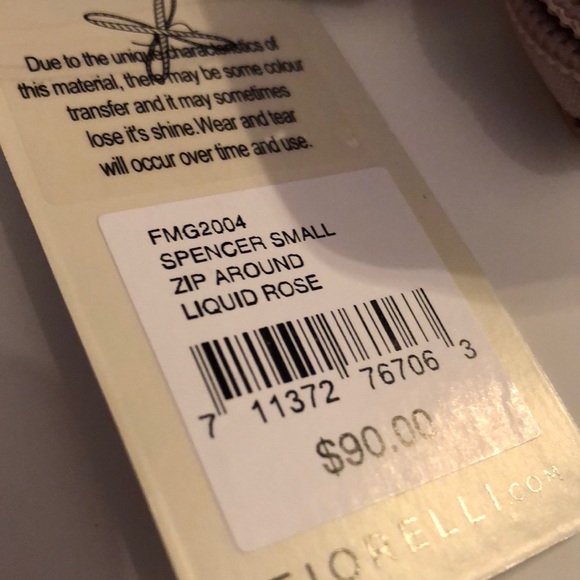 Fiorelli Spencer zip around  liquid rose wallet - Picture 3 of 8